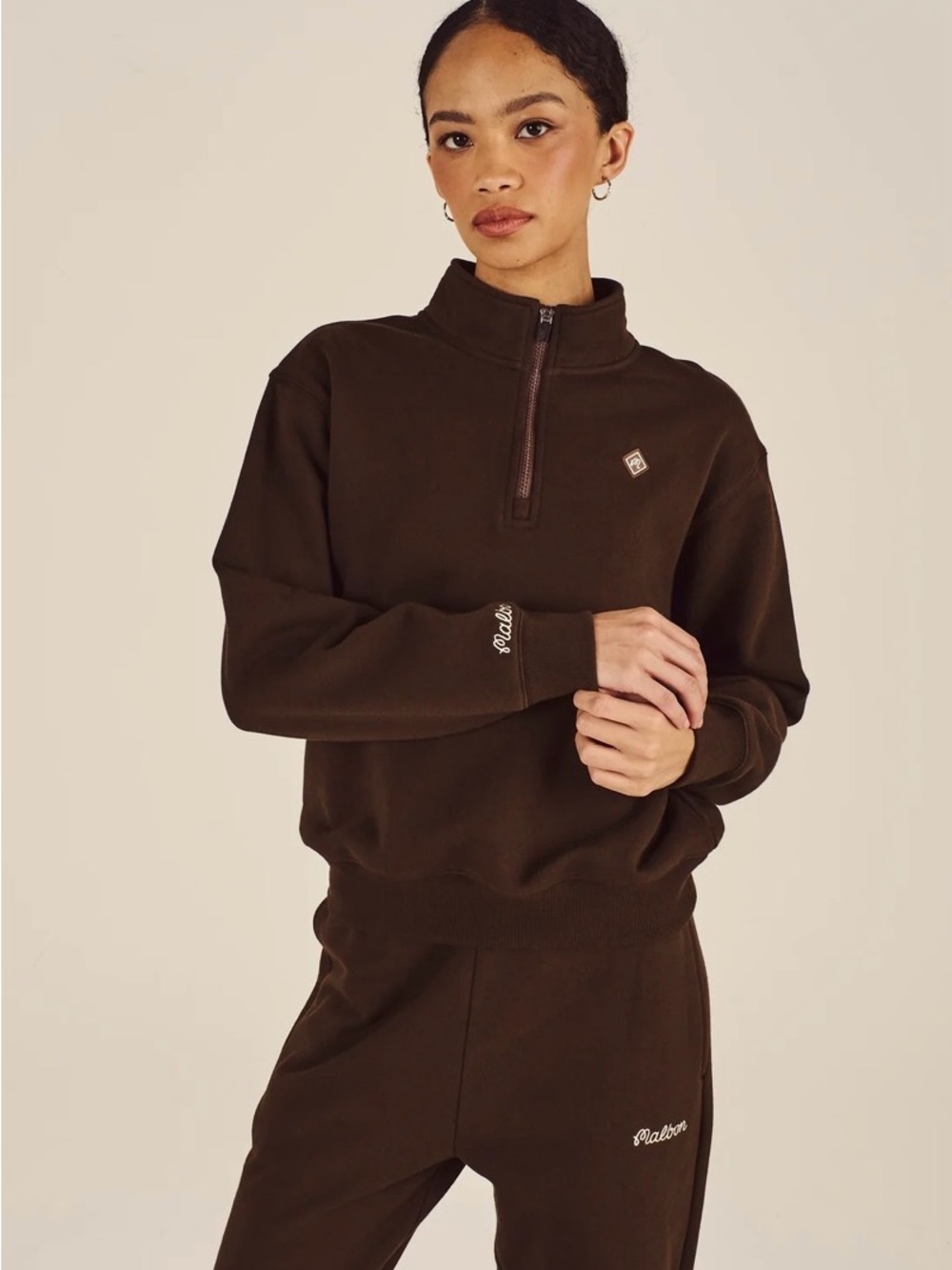 Malbon Delilah Diamond Quarter Zip